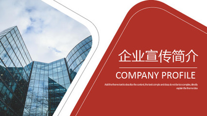 红色简约公司介绍与项目策划方案